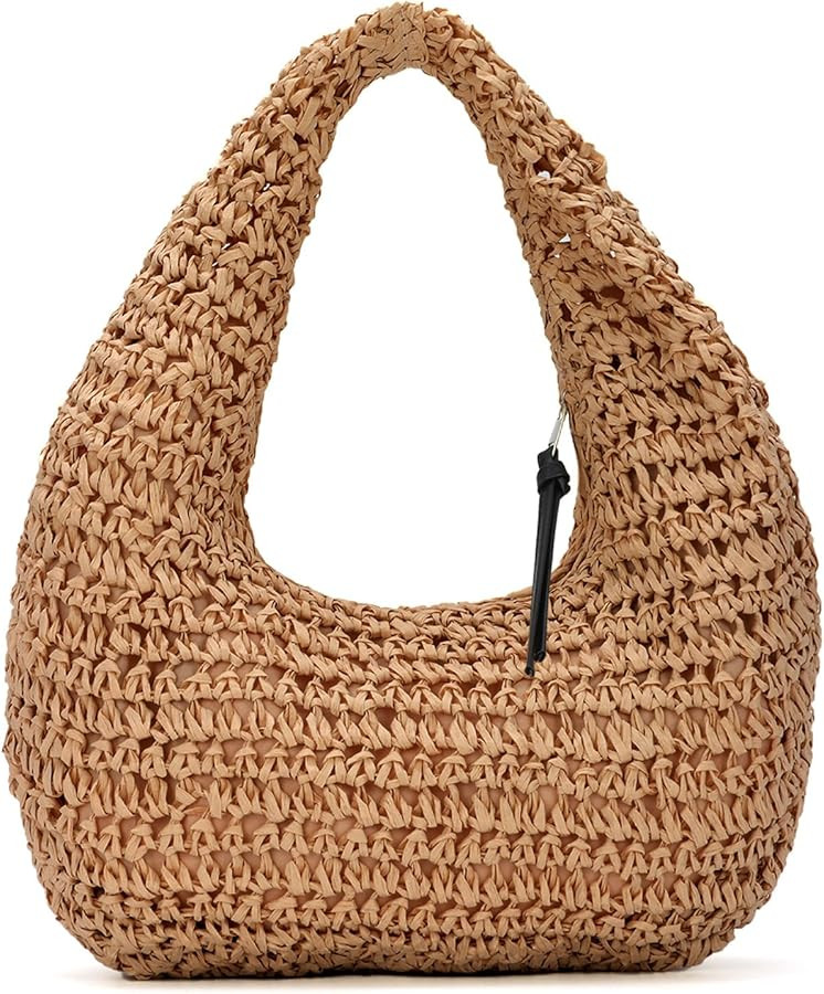 Emprier Straw Handbags for Women Summer Beach Woven Clutch Purses Raffia Vacation bags | Amazon (US)