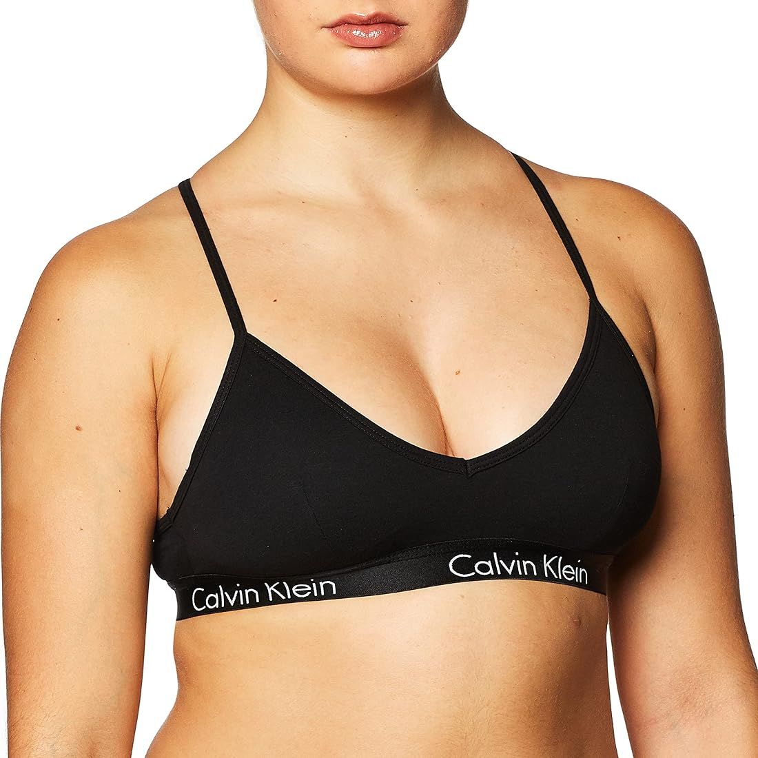 Calvin Klein Women's Motive Cotton Lightly Lined Bralette | Amazon (US)
