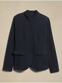 Pique Band-Collar Blazer | Banana Republic Factory