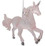 On Holiday Pink Blush Unicorn with Glitter Christmas Tree Ornament | Amazon (US)