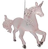 On Holiday Pink Blush Unicorn with Glitter Christmas Tree Ornament | Amazon (US)