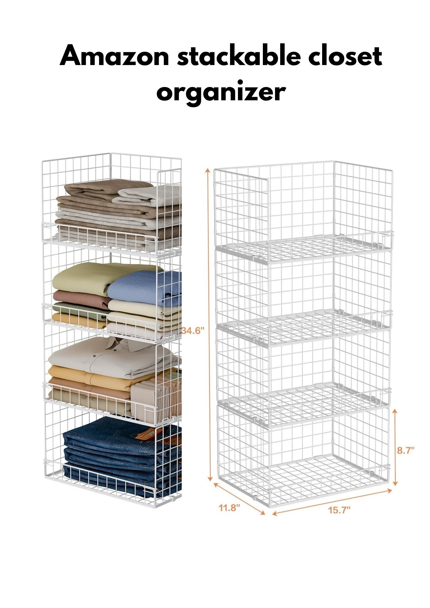 Amazon stackable closet organizer

#LTKHome