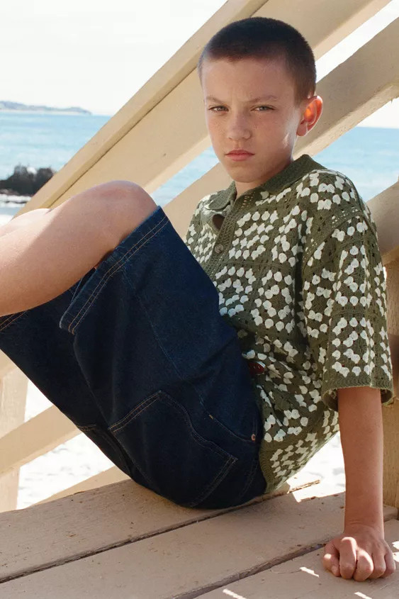 CROCHET KNIT SHIRT | Zara US