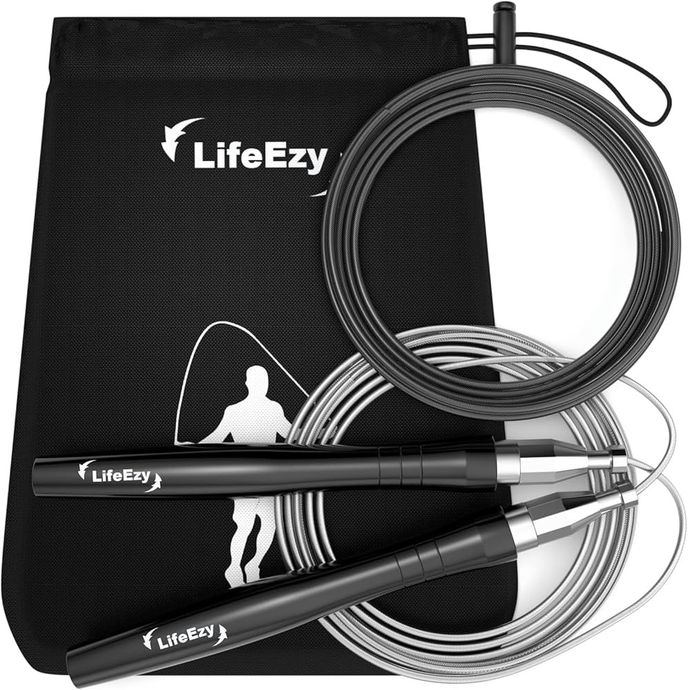 Jump Rope, High Speed Weighted Jump Rope - Premium Quality Tangle-Free - Self-Locking Screw-Free ... | Amazon (US)