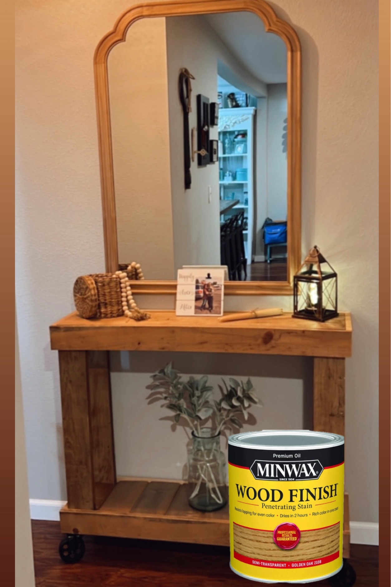 This has been my go to furniture stain for 6+ years. This custom table I built is stained in Golden Oak to bring out its natural beauty. 

#LTKHome #LTKU