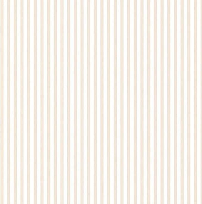 Manhattan comfort NWKC28520 Tampa Series Vinyl Striped Design Large Wallpaper Roll, 20.5" W x 32.... | Amazon (US)