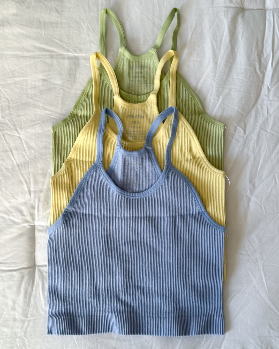 Ribbed, cropped tanks! Must-haves… SO comfy!