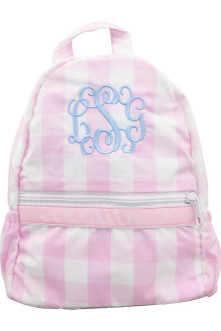 Pink Check Backpack | Cecil and Lou
