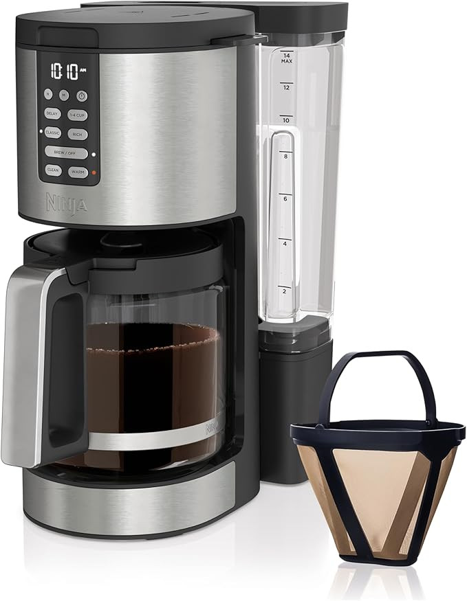Ninja DCM201 14 Cup , Programmable Coffee Maker XL Pro with Permanent Filter, 2 Brew Styles Class... | Amazon (US)