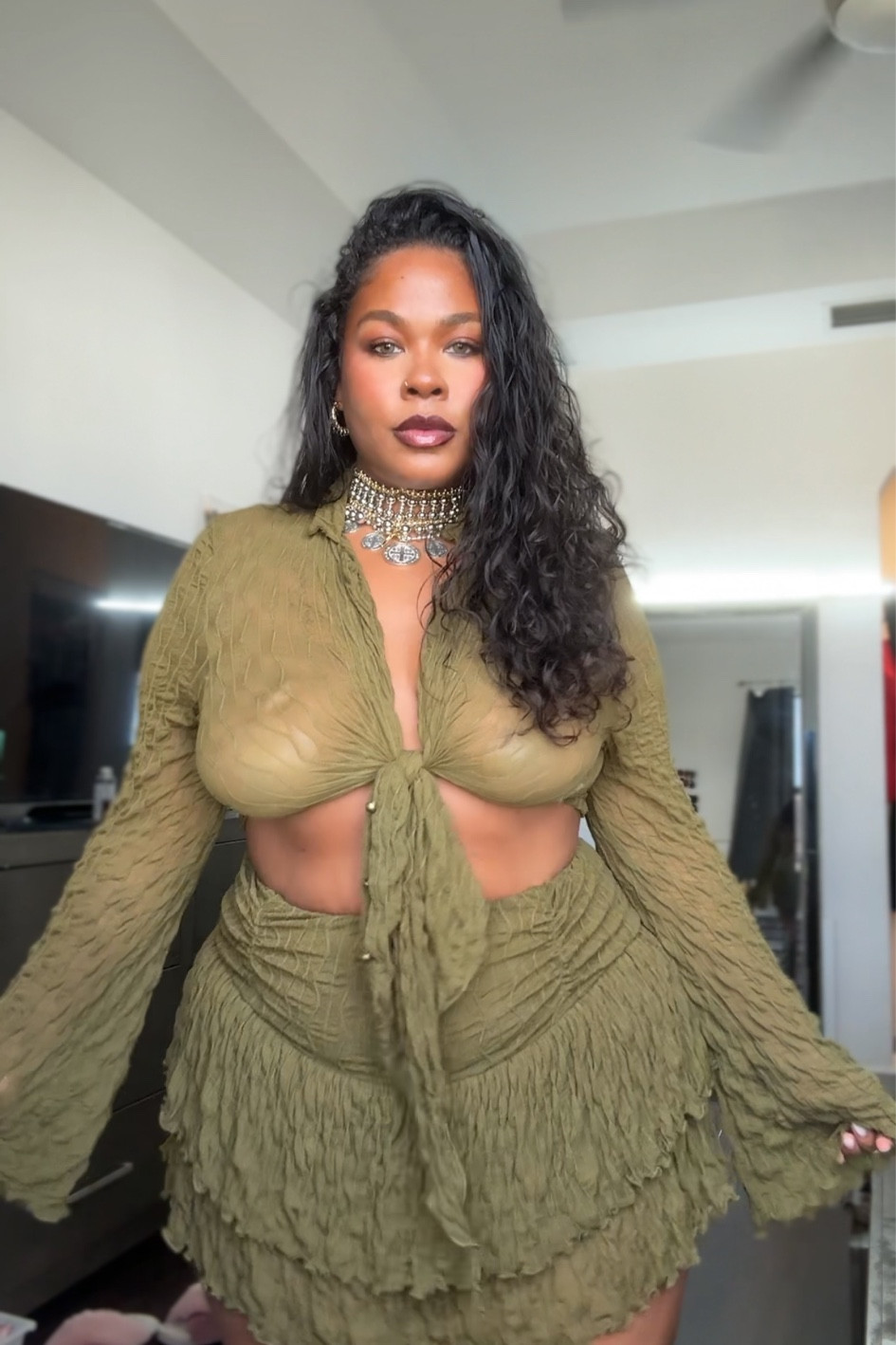 Green goddess! Wearing 0xl

#LTKPlusSize #LTKSeasonal #LTKMidsize