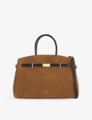 The Midi Hudson Leather Tote Bag | Selfridges