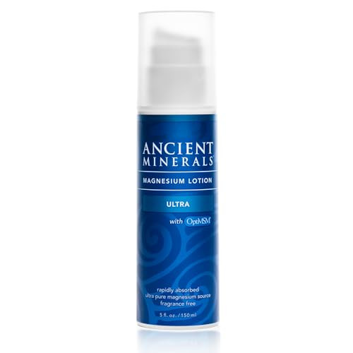 Ancient Minerals Magnesium Lotion Ultra with MSM Pure Genuine Zechstein Magnesium Lotion for Topical Application (5oz) | Amazon (US)