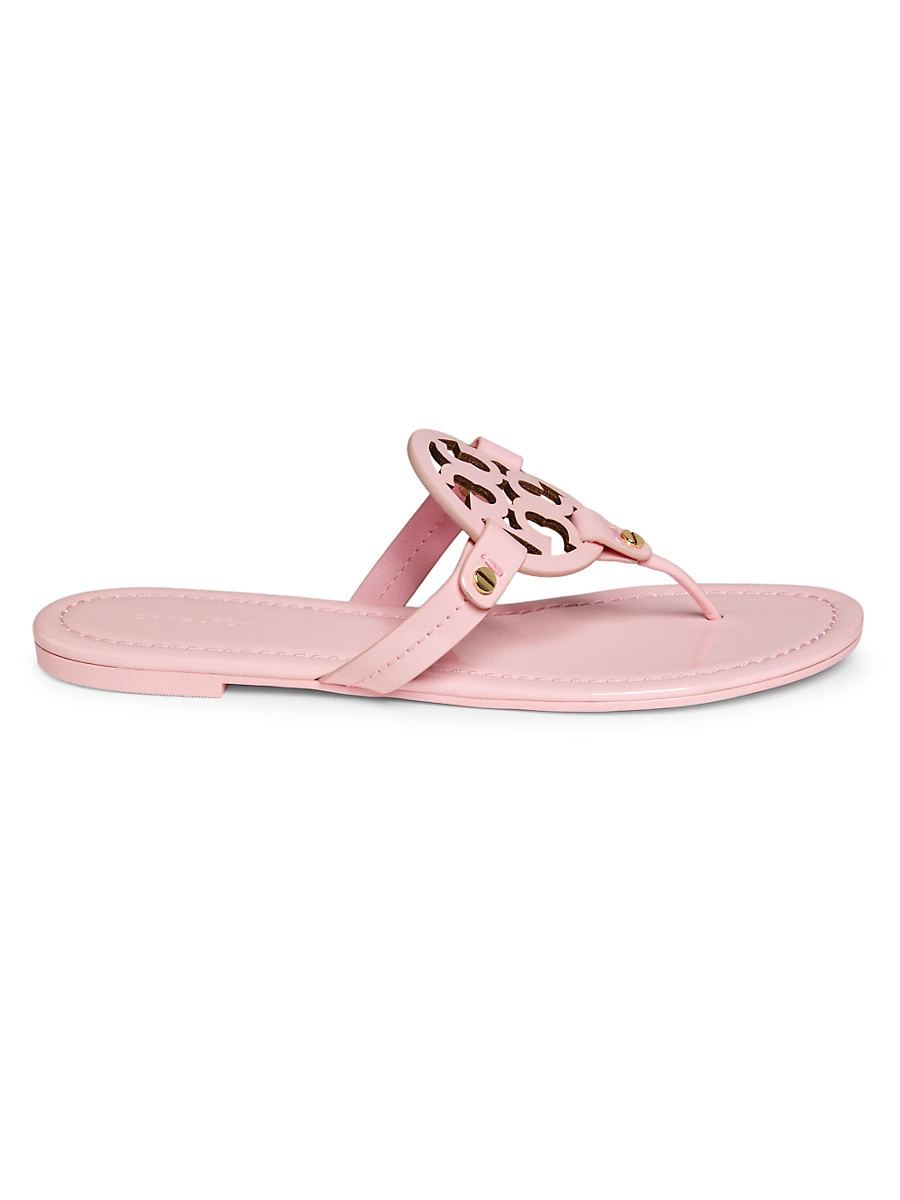 Women's Miller Leather Thong Sandals - Pink - Size 9.5 | Saks Fifth Avenue