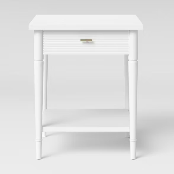 Cambridge Turned Leg End Table White - Threshold™ | Target