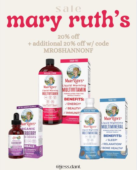 Mary Ruth’s on sale on Amazon plus an additional 20% off with code: MROSHANNONF

#LTKhome