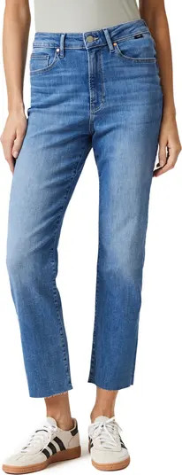 New York Raw Hem High Waist Straight Leg Jeans | Nordstrom