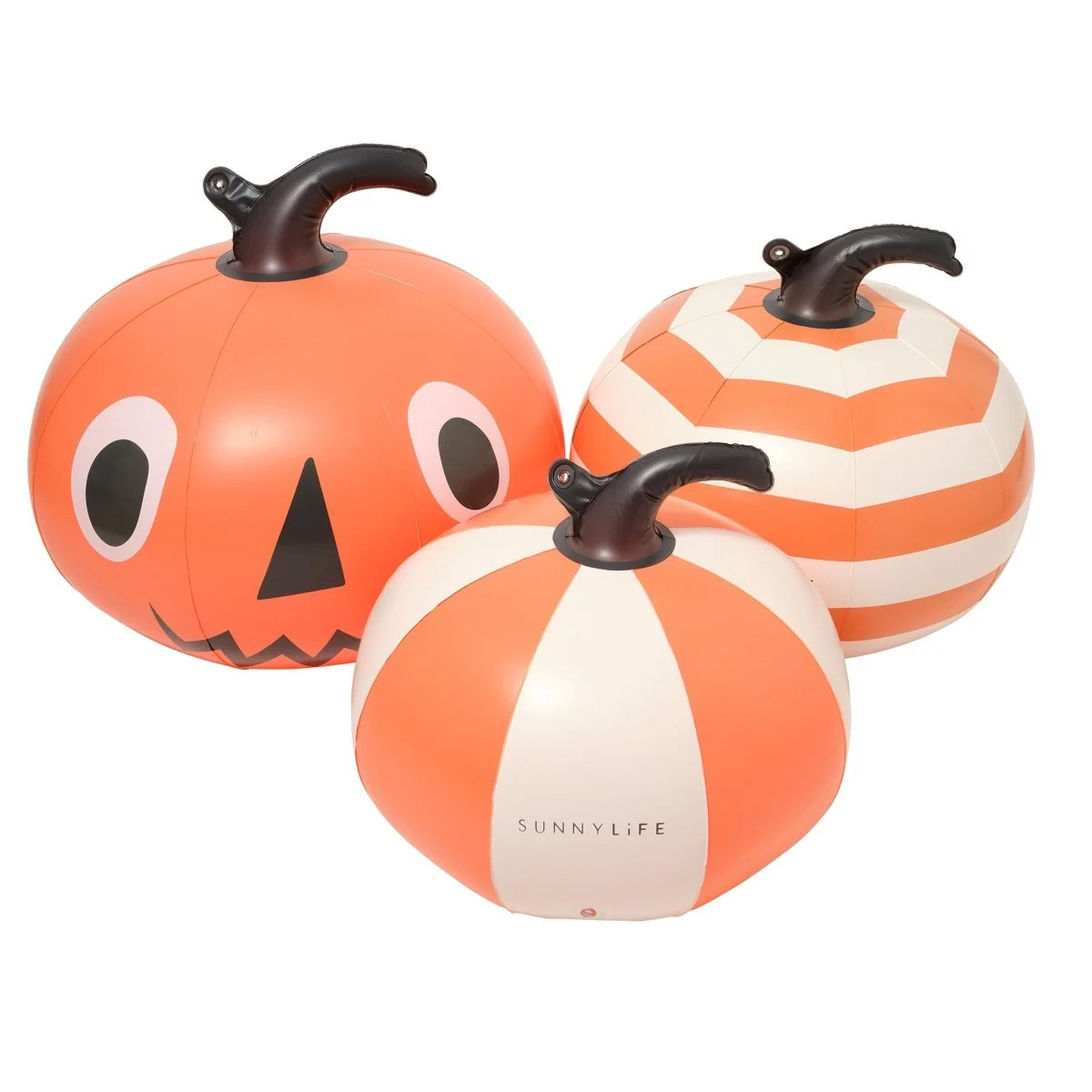 Light Up Orange Inflatable Halloween Pumpkins Set of 3 | SUNNYLIFE US