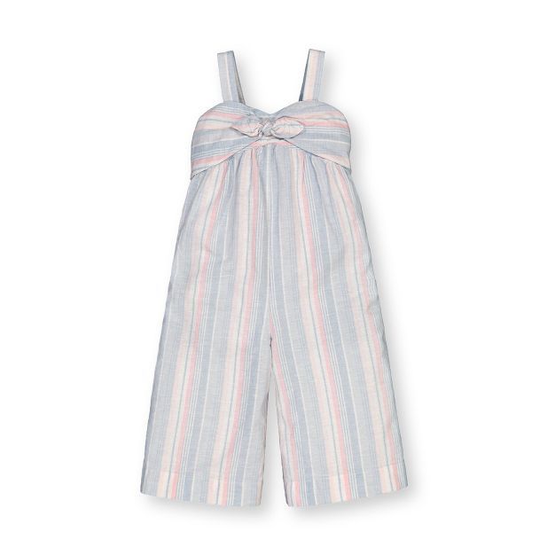Hope & Henry Girls' Wide Leg Sleeveless Jumpsuit with Bow Front, Infant | Target