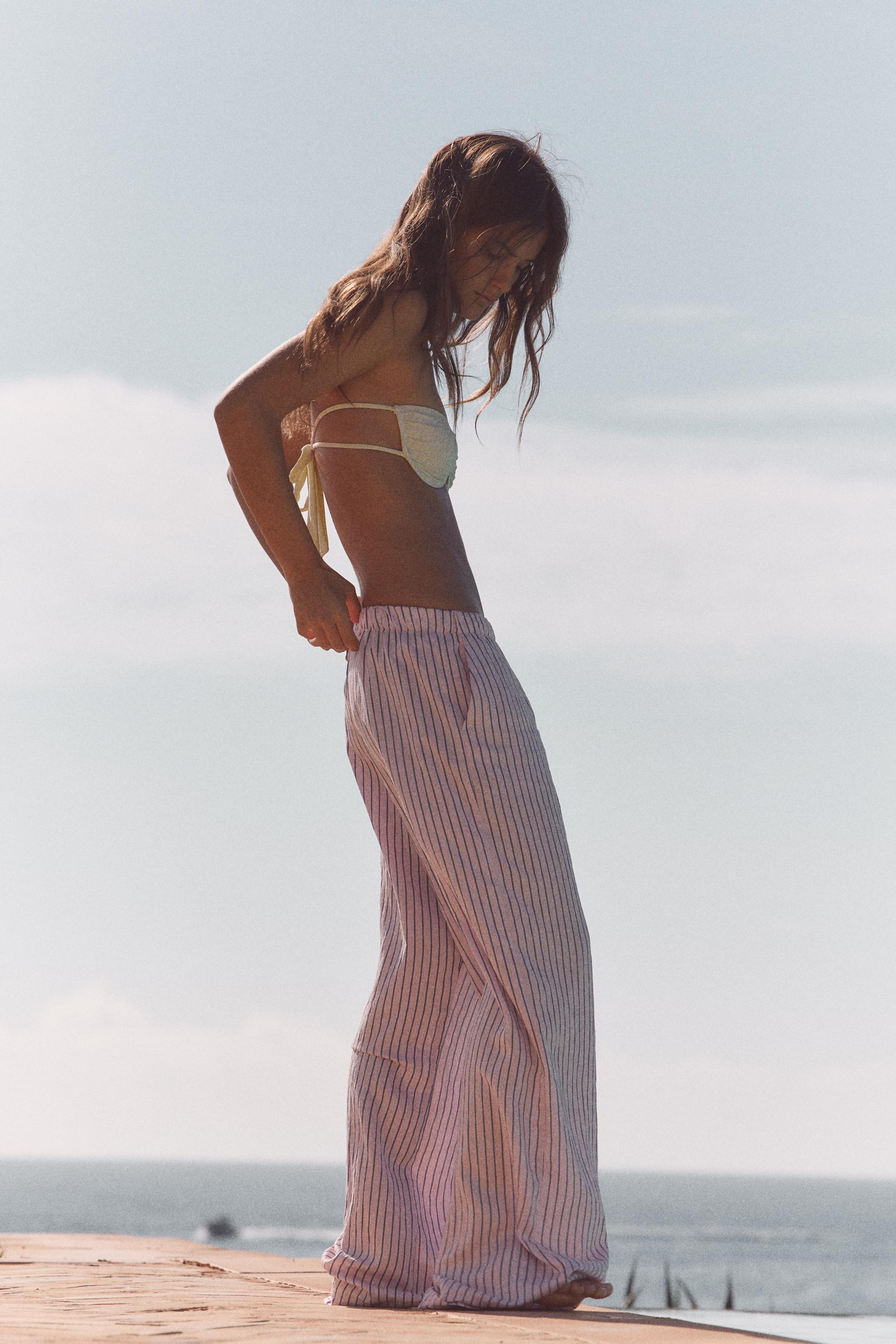 STRIPED PYJAMA-STYLE TROUSERS | Zara DE