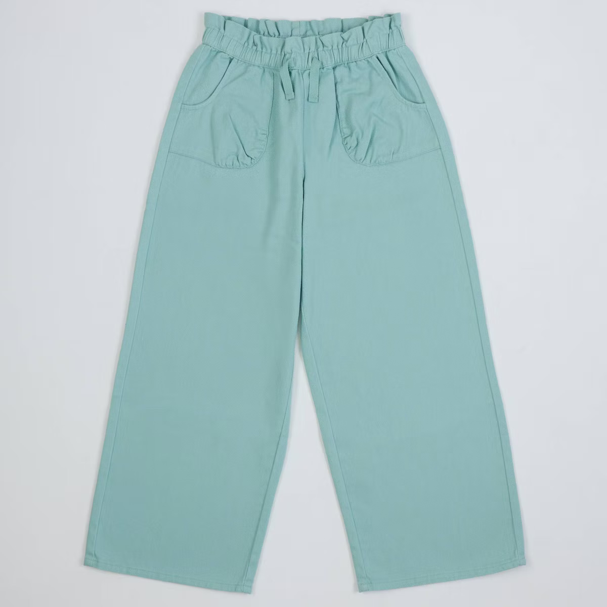 Owillo® Girls' Paperbag Twill Pants - Green | Target