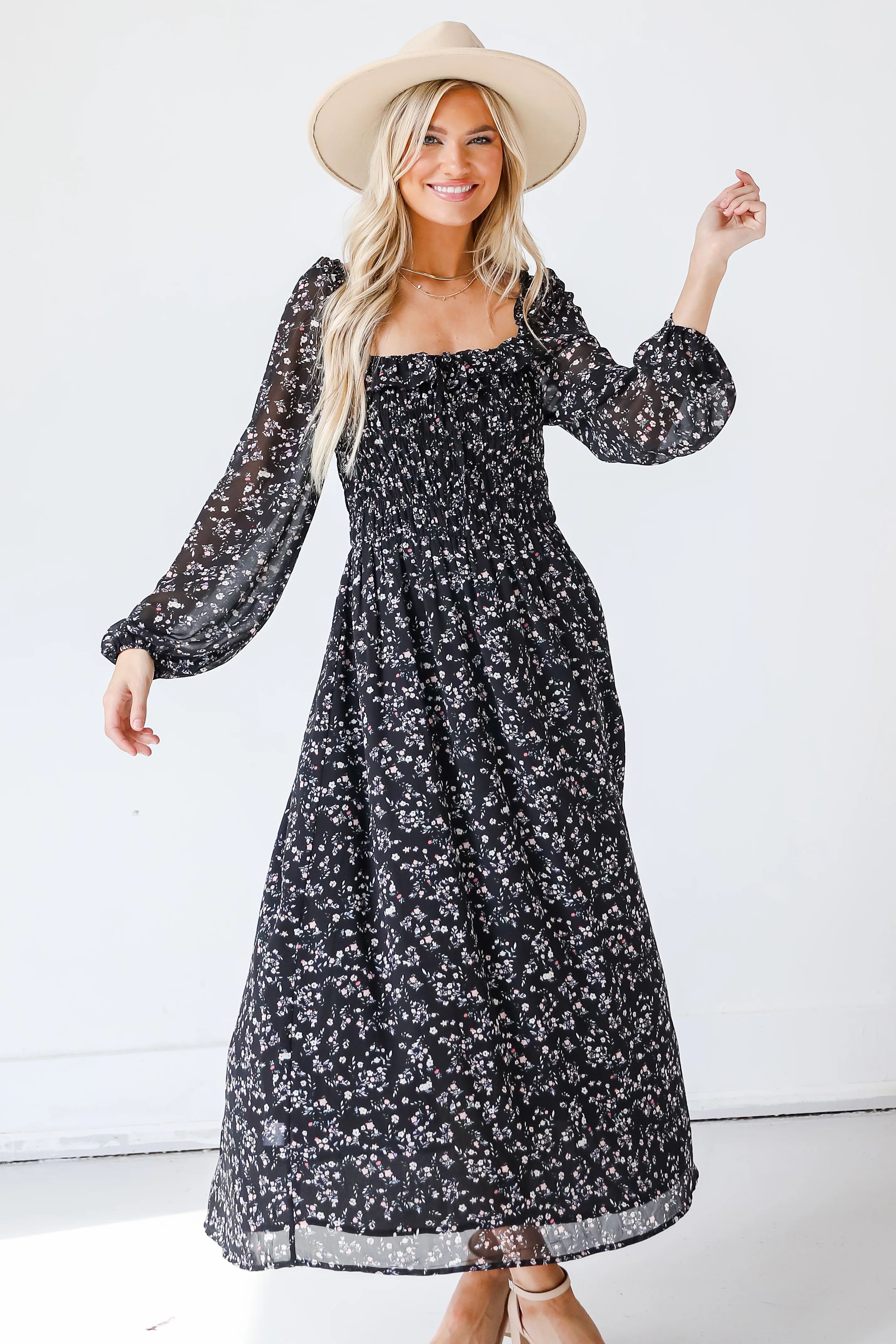 Sweet For The Season Floral Maxi Dress | Dress Up