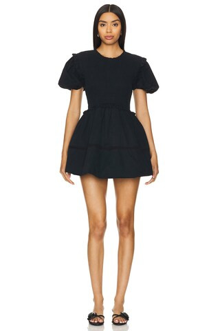 For Love & Lemons Sandy Mini Dress in Black from Revolve.com | Revolve Clothing (Global)