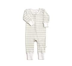 Makemake Organics GOTS Certified Organic Baby Clothes 2-Way zip romper Footie Onesie Gender Neutral  | Amazon (US)