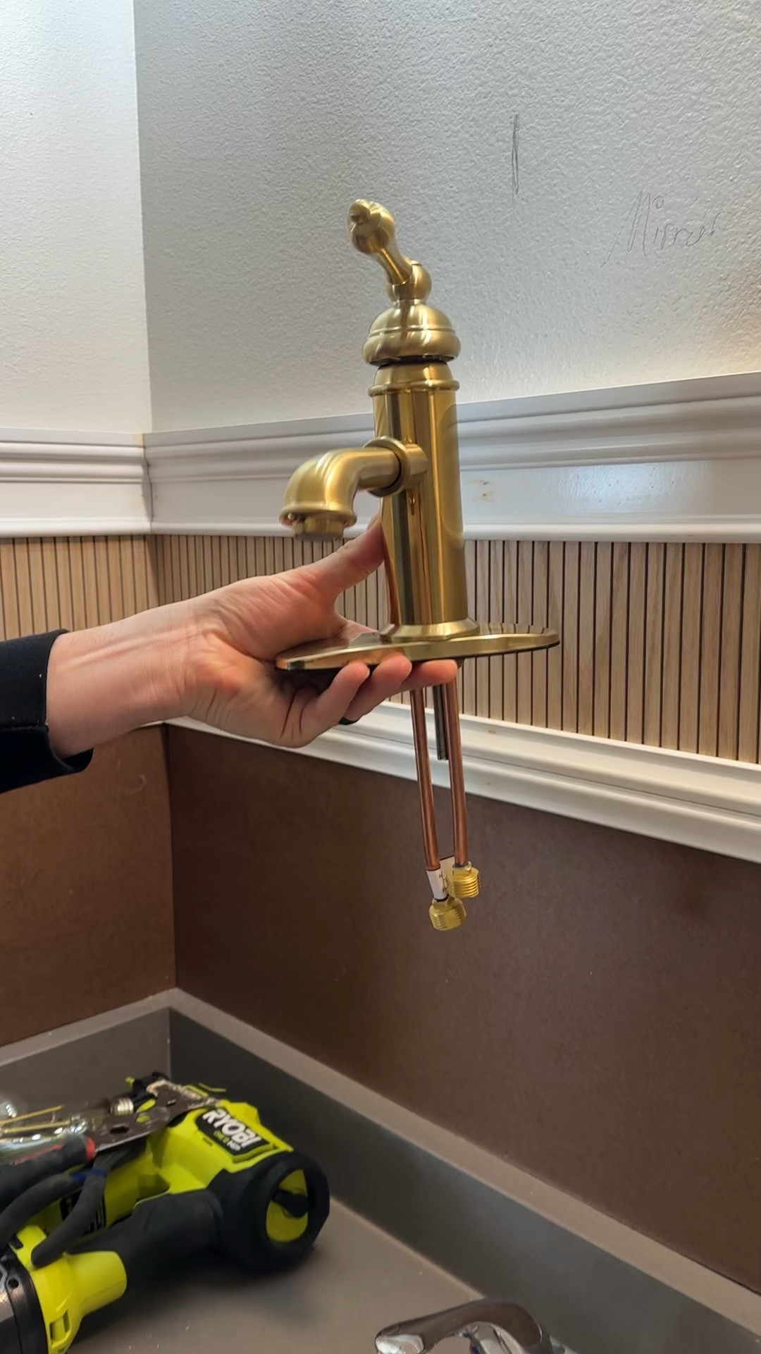 Kingston brass bathroom vanity brass faucet! 

#LTKStyleTip #LTKHome #LTKWatchNow