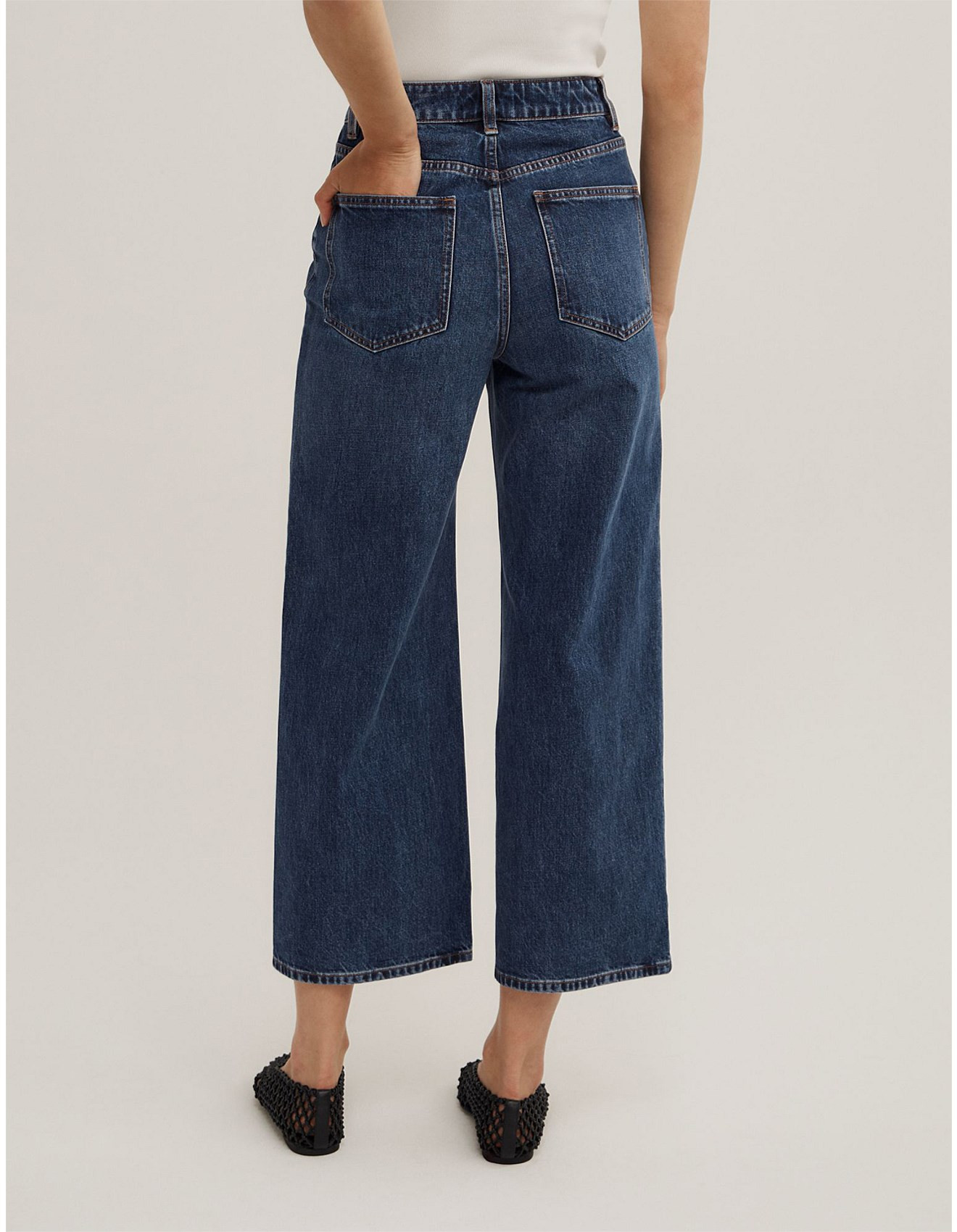 Wide Leg Crop Jeans | David Jones (Australia & New Zealand)