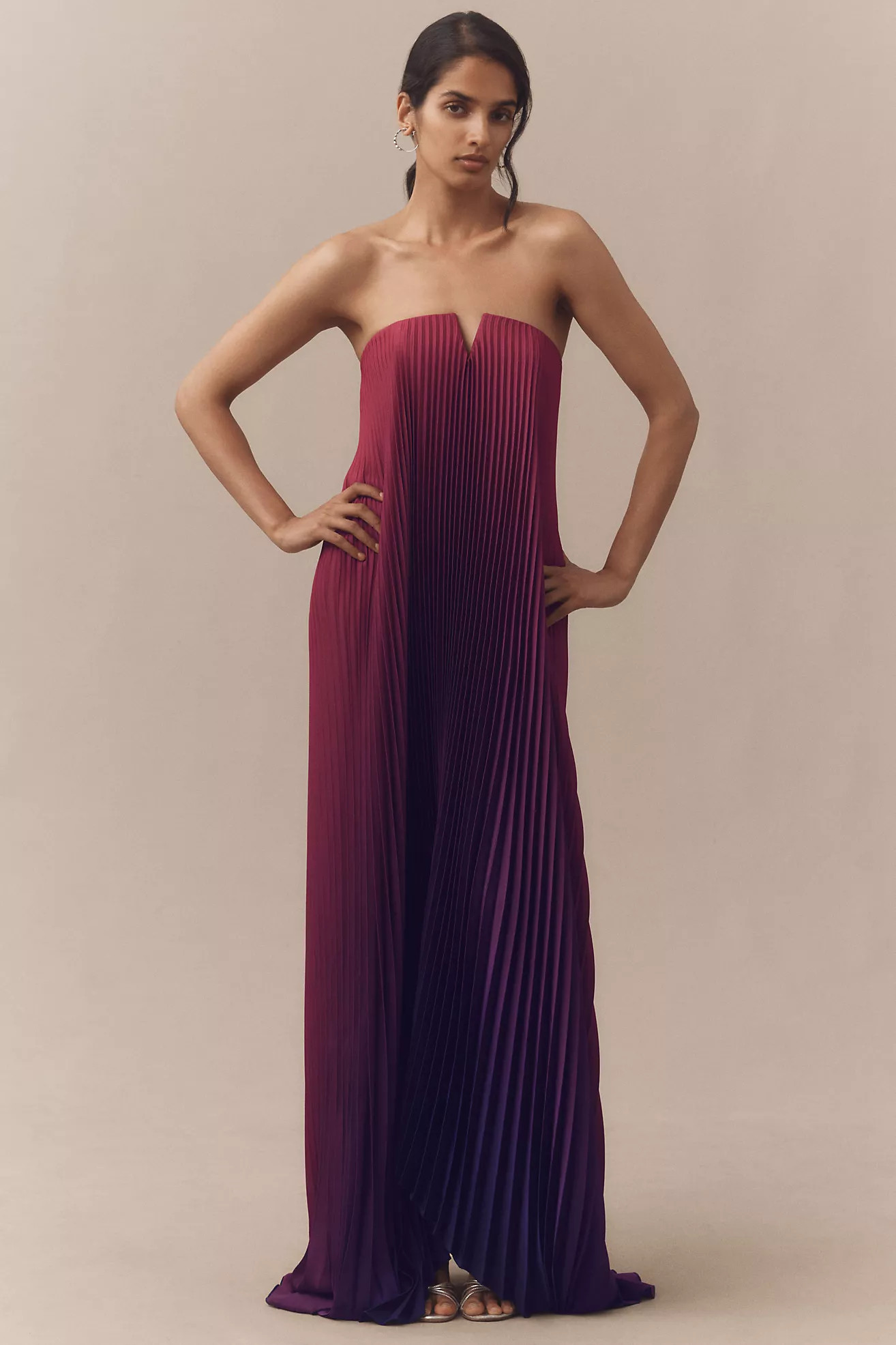 L'IDÉE Black Tie Strapless Maxi Gown | Anthropologie (US)