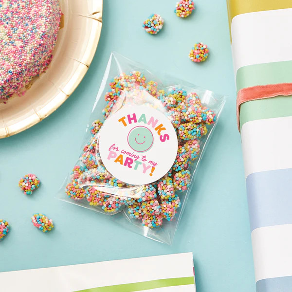 Party Favor Stickers - Pink | Joy Creative Shop