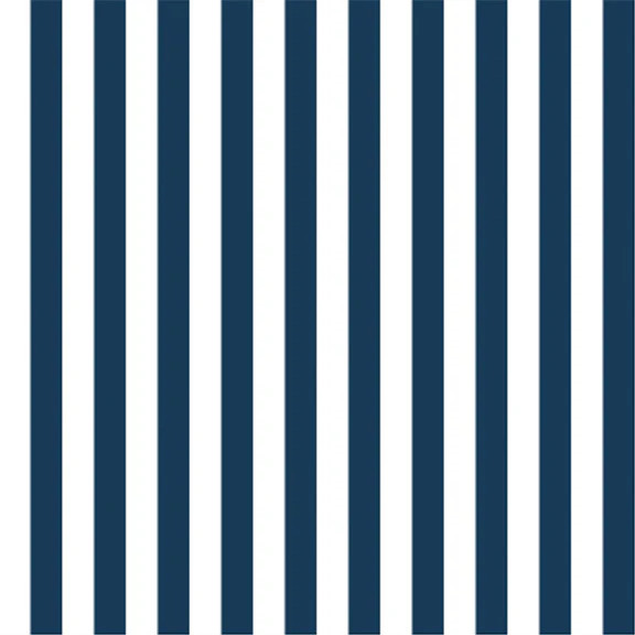 "The Perfect Stripe" Wallpaper in Navy Blue | Lo Home by Lauren Haskell Designs