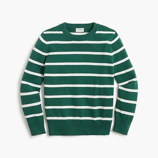 Boys' striped cotton crewneck sweater | J.Crew Factory