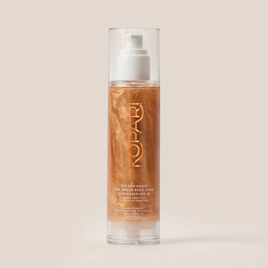 Golden Amber Sun Shield Body Glow Sunscreen SPF 30 | Kopari Beauty