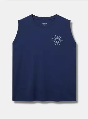 Beach Relaxed Heritage Jersey Embroidered Tank | Torrid (US & Canada)
