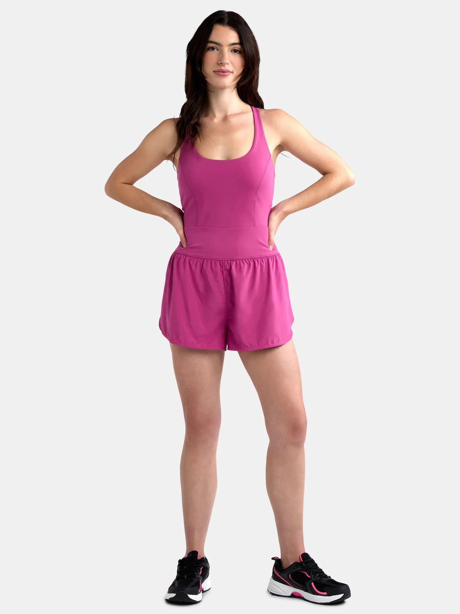Avia Women's and Women's Plus Active Bodysuit with Built-in Bra, Sizes XS-4X | Walmart (US)