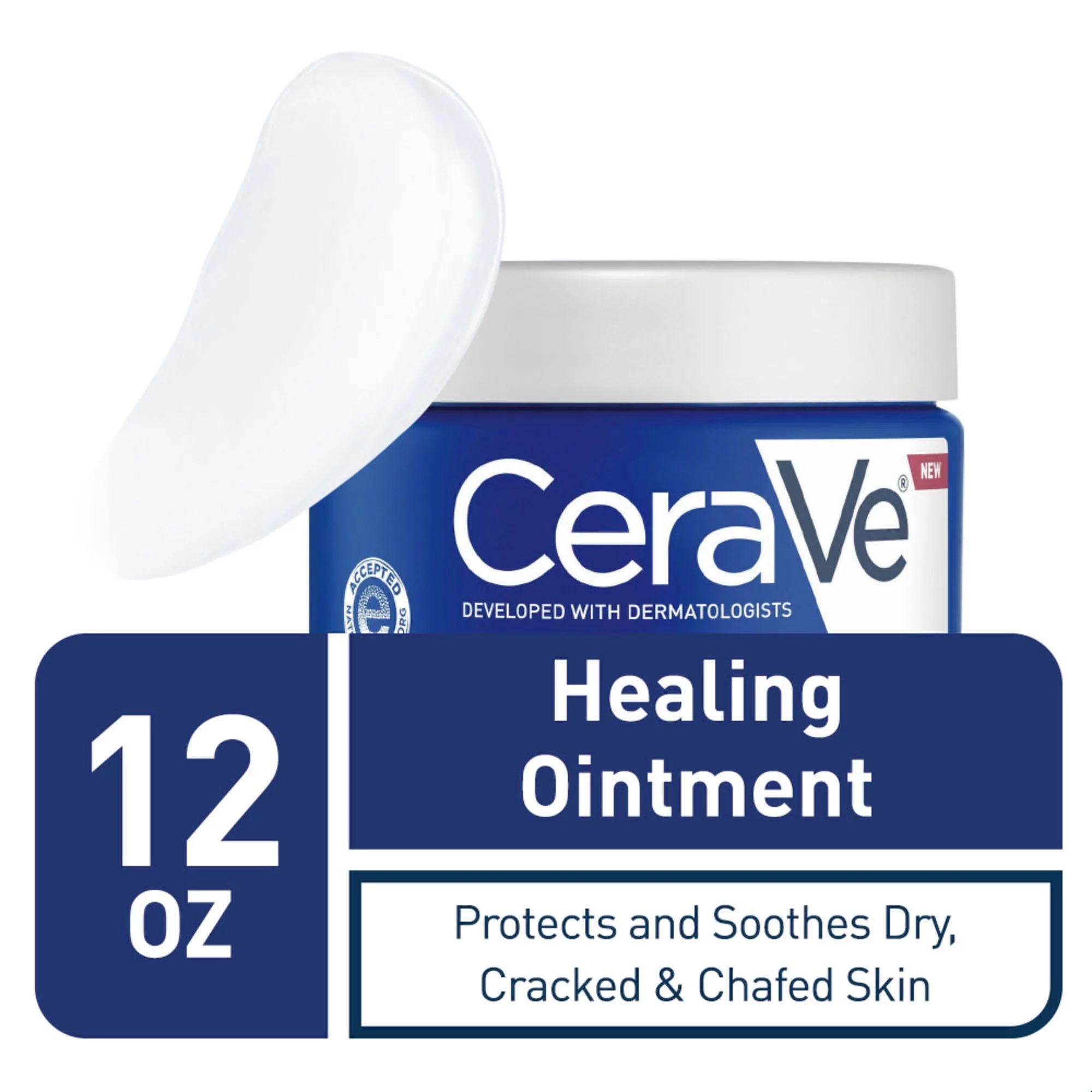 CeraVe Healing Ointment, Protects and Soothes Cracked Skin,12 oz. - Walmart.com | Walmart (US)