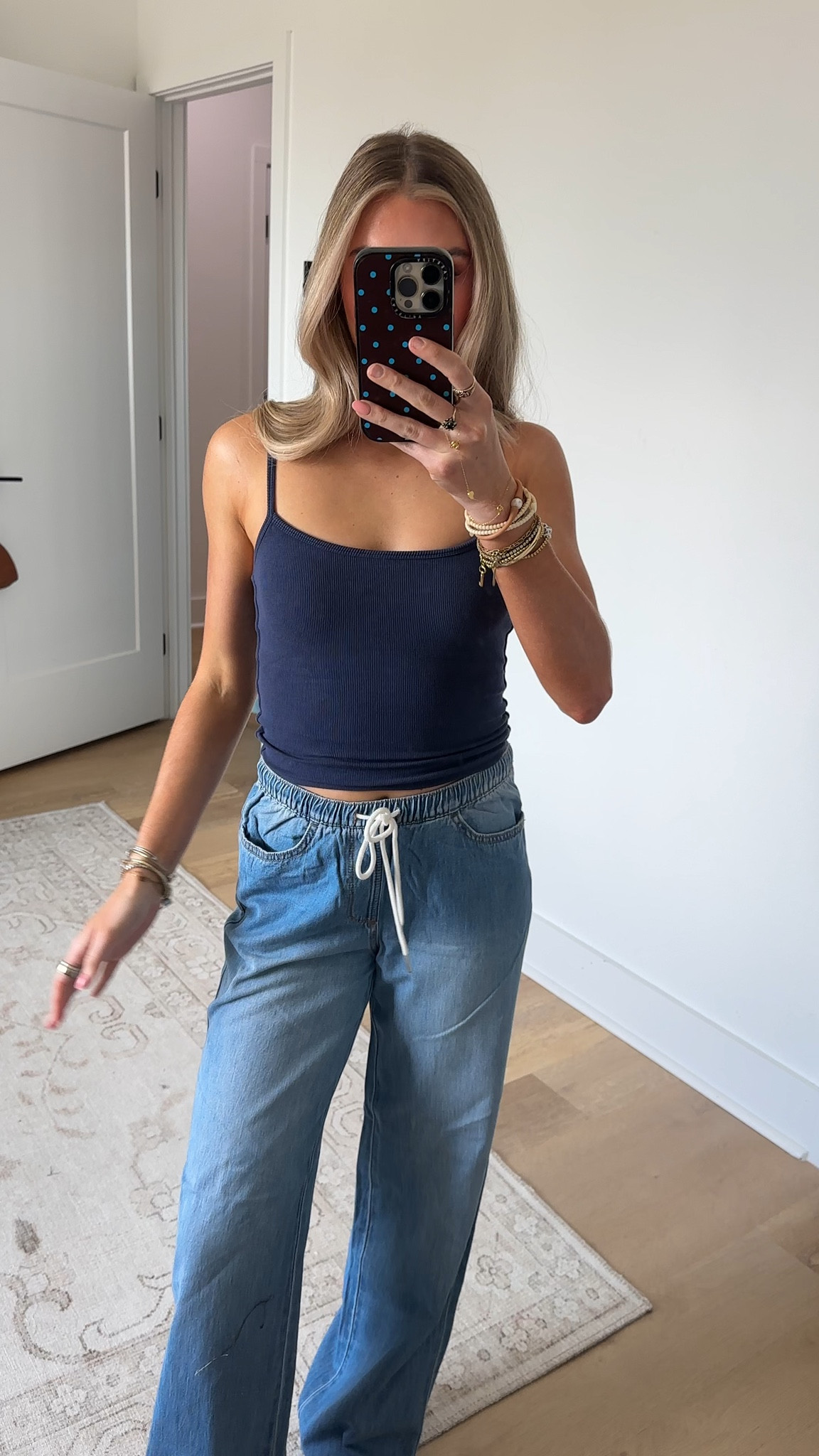 @h&m size xs Loose-fit pants in soft denim made from a cotton and lyocell blend. Elasticized, drawstring waistband, front pockets, and back pockets. Wide legs.

#LTKSaleAlert #LTKootd #LTKTravel