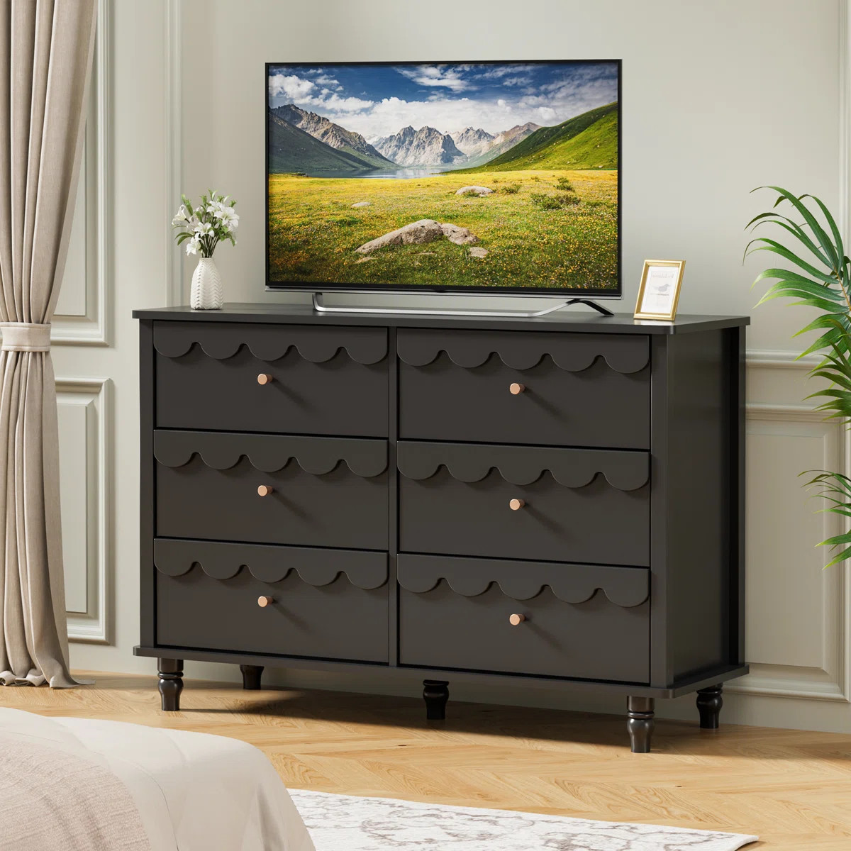 Dorlan 6 Drawer 43.1" W Laced Dresser | Wayfair North America