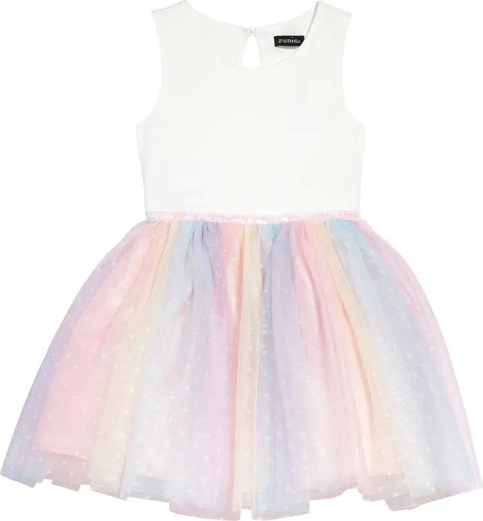 Kids' Swiss Dot Tulle Dress | Nordstrom