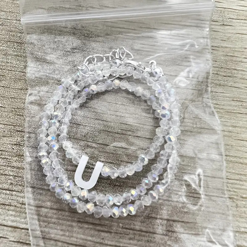 26 Letters Sparkling Colorful Transparent Crystal Beaded - Temu | Temu Affiliate Program