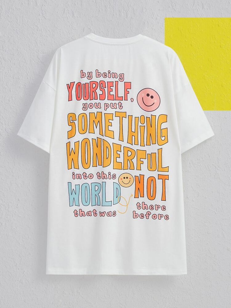 SHEIN X LittlestoMiddles Cartoon & Slogan Graphic Tee | SHEIN