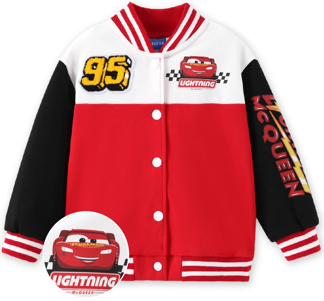 Disney Cars Boys Bomber Jackets Lightning McQueen Varsity Lightweight Sweatshirts Gift Fall Sprin... | Walmart (US)