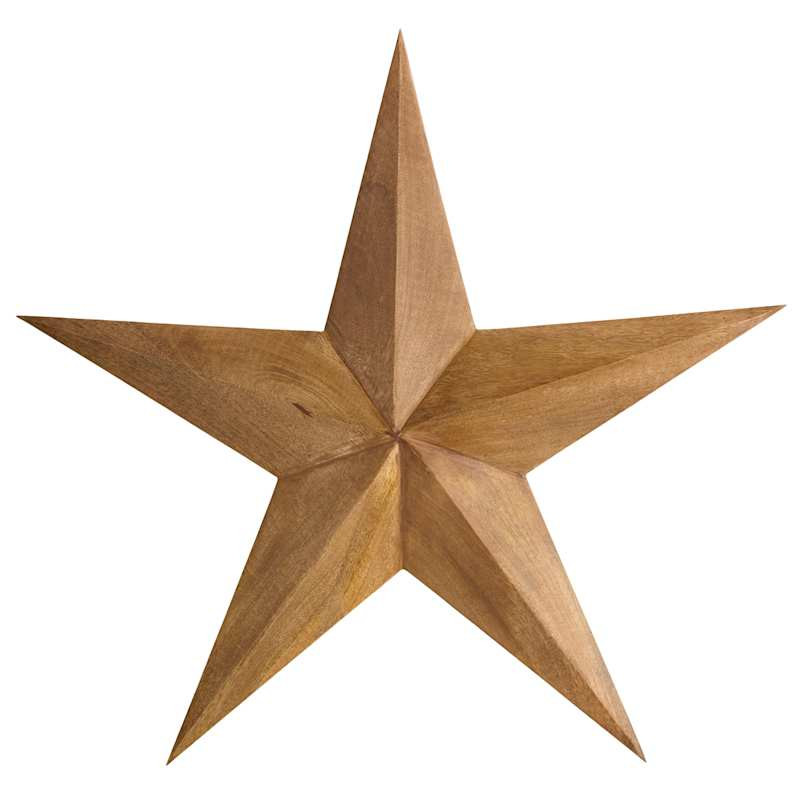 Wooden Star Wall Décor, 30" | At Home