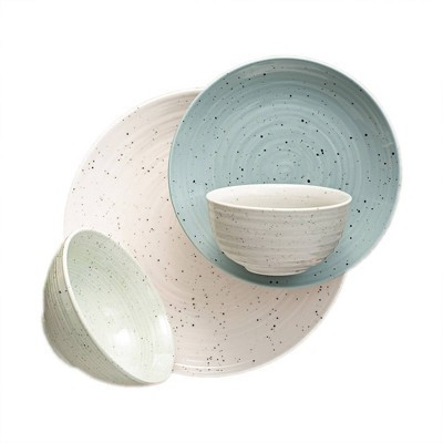 16pc Stoneware Siterra Assorted Dinnerware Set - Sango | Target