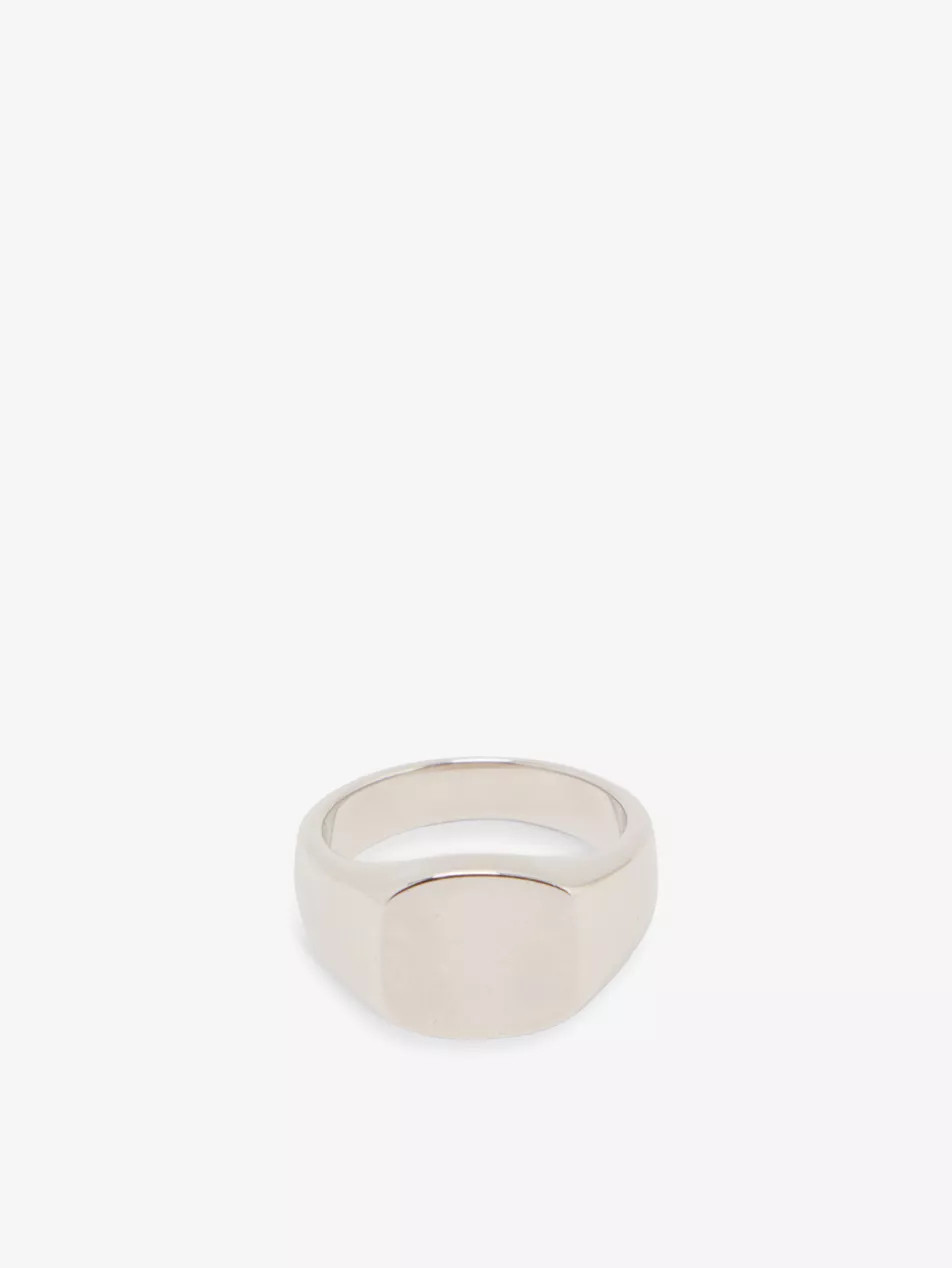 Signet polished sterling-silver ring | Selfridges