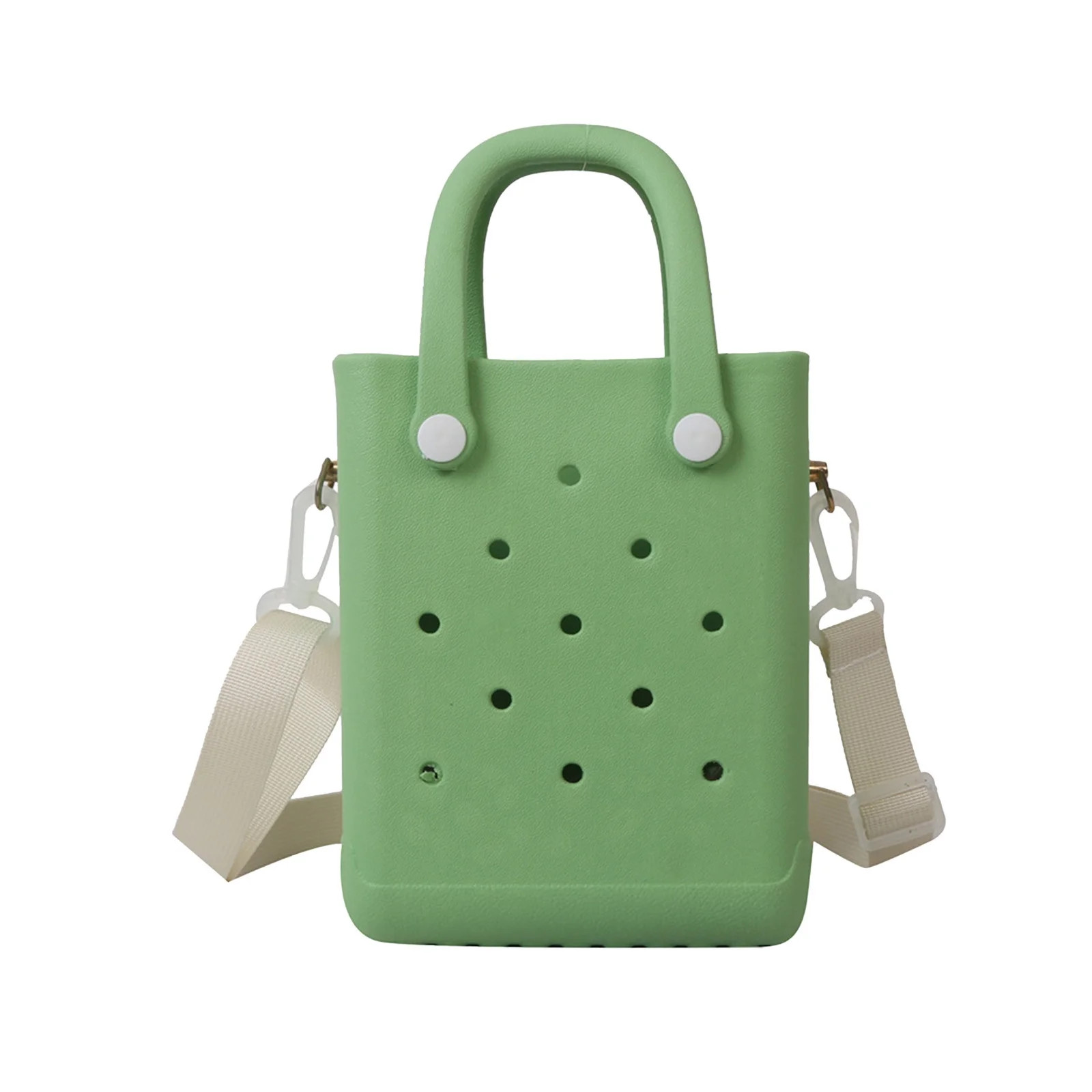 Waterproof Mini Beach Tote, Mini Rubber Travel Bags, Sandproof Handbag for Sports Gym Travel Mark... | Walmart (US)