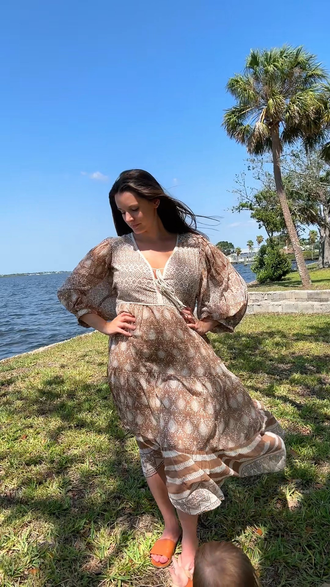Beautiful daughters of India midi dress
In the color shell
I am wearing a medium in my second trimester here. 

100% cotton slow fashion 

#LTKBump #LTKStyleTip #LTKSummerEdit