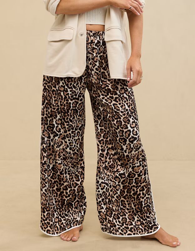 Aerie Off-Duty Satin Trouser | American Eagle Outfitters (US & CA)