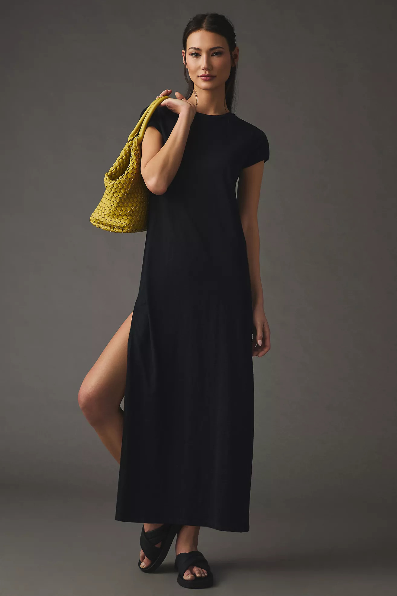Daily Practice by Anthropologie Side-Slit Maxi Dress | Anthropologie (US)